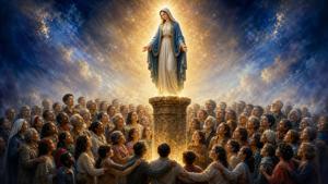 Preghiera comunitaria alla Madonna del Pilar per la vita fraterna dei fedeli