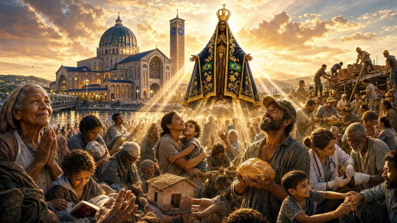 Intercessione alla Madonna di Aparecida per l'aiuto ai poveri