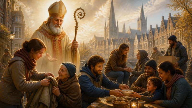 Preghiera comunitaria a San Donaziano di Reims per il servizio ai poveri con dignità