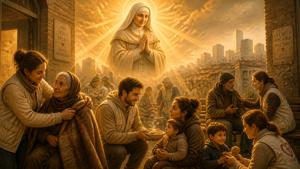 Preghiera di intercessione a Santa Angadrisma per la carità che raggiunge chi è povero