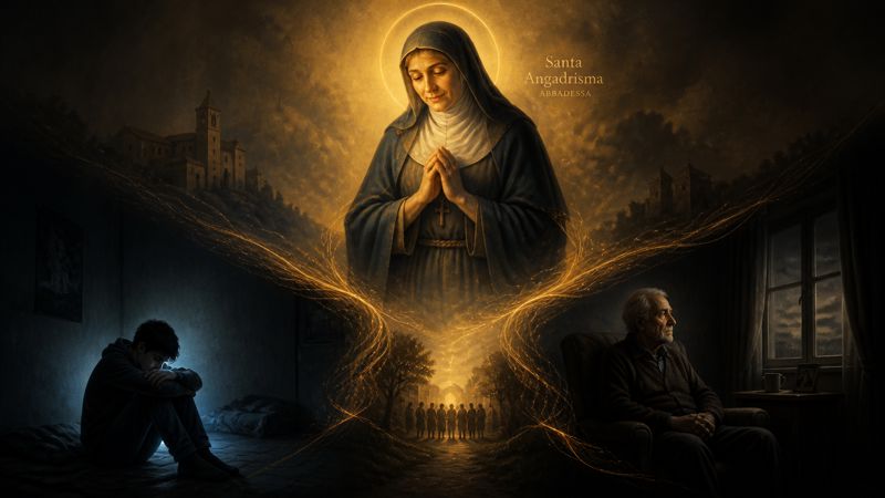 Lamento e preghiera a Santa Angadrisma per la speranza delle persone dimenticate