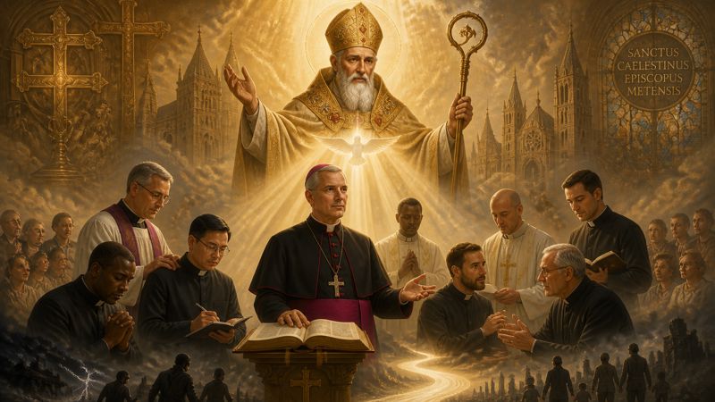 Preghiera di intercessione a San Celeste di Metz per la sapienza dei pastori che guidano la Chiesa
