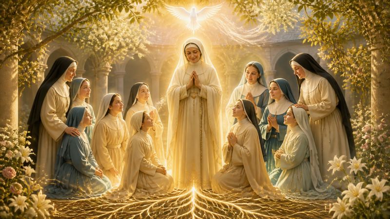 Offerta a Santa Angadrisma per la formazione delle novizie e delle suore