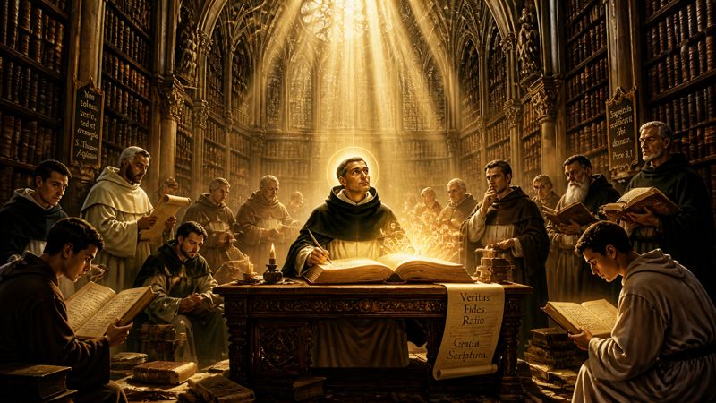 Preghiera a San Tommaso d'Aquino per la ricerca della verità dei teologi