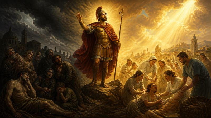 Preghiera a Sant'Efisio per la difesa degli ammalati di peste e contagi