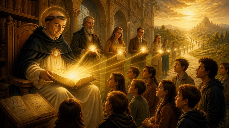 Intercessione a San Tommaso d'Aquino perché gli insegnanti comunichino con verità