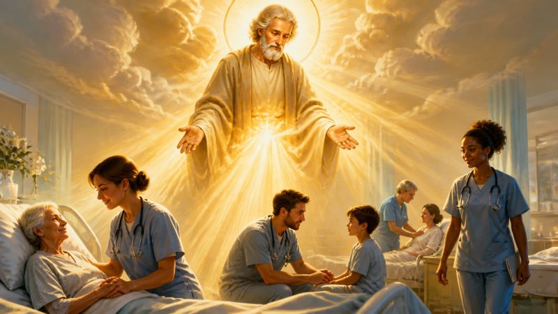 Intercessione a San Ciro per la carità degli infermieri