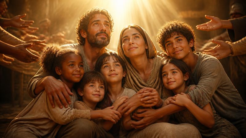 Preghiera comunitaria a Gesù Cristo per le famiglie numerose in povertà