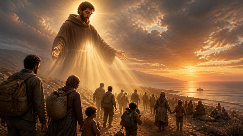 Preghiera del cuore a San Francesco d'Assisi per la speranza dei migranti