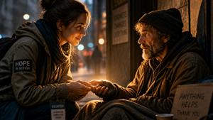 Offerta a Gesù Cristo per i volontari al servizio delle persone povere