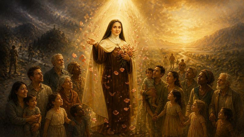 Intercessione a Santa Teresa di Lisieux per la fede delle famiglie missionarie