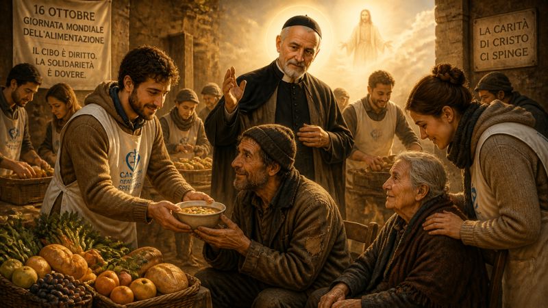 Intercessione a San Vincenzo de' Paoli per il servizio alimentare della Caritas