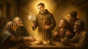 Supplica a Sant'Antonio da Padova per il pasto quotidiano degli anziani soli