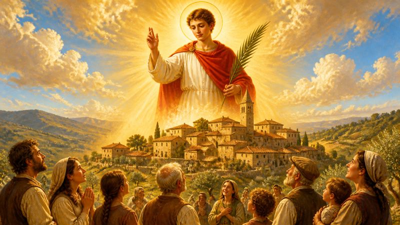 Preghiera a Sant’Ansano per la protezione di Allerona