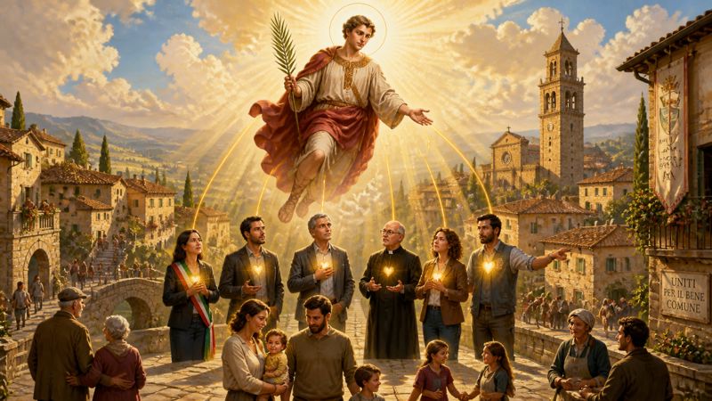 Preghiera a Sant’Ansano per chi amministra Alviano