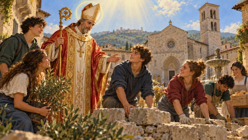 Preghiera a San Vincenzo, patrono di Bevagna, per i giovani