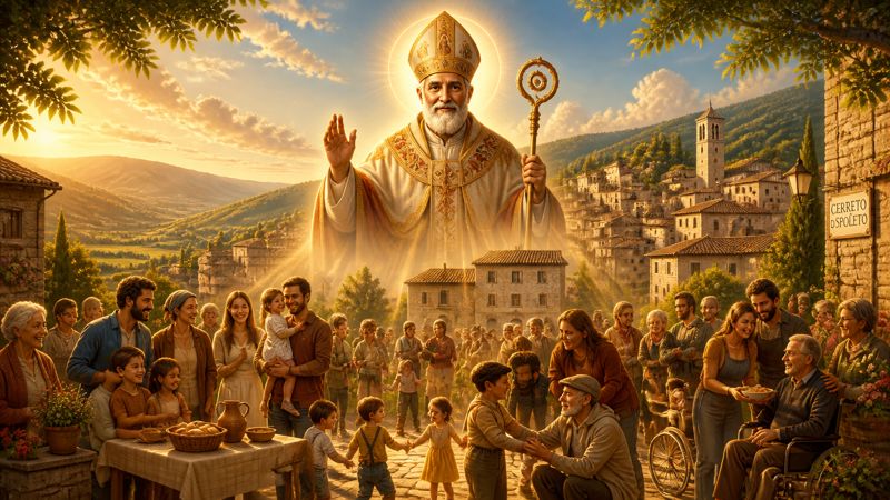 Invocazione a San Nicola di Bari per la comunità di Cerreto di Spoleto