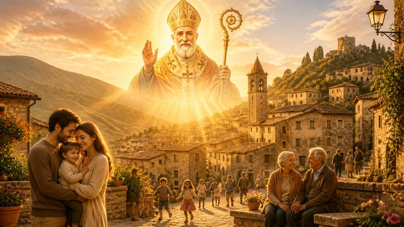 Preghiera a San Nicola di Bari per le famiglie di Cerreto di Spoleto