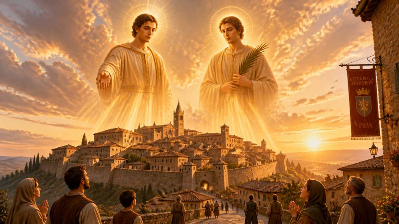 Preghiera ai Santi Gervasio e Protasio per la protezione di Città della Pieve