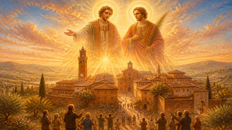Preghiera di ringraziamento ai Santi Gervasio e Protasio per i doni ricevuti dalla comunità di Città della Pieve