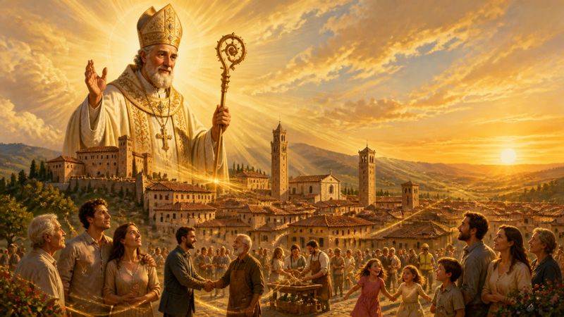 Preghiera di affidamento a San Florido per il futuro di Città di Castello