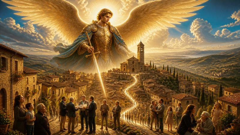 Preghiera a San Michele Arcangelo per la saggezza degli amministratori di Corciano