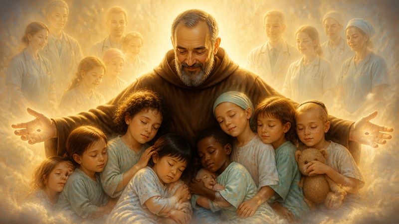 Preghiera a Padre Pio per i bambini malati