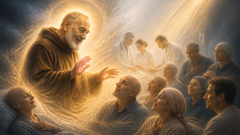 Preghiera a Padre Pio per i malati oncologici