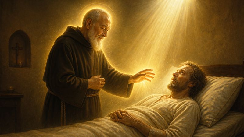 Preghiera a Padre Pio per gli amici malati