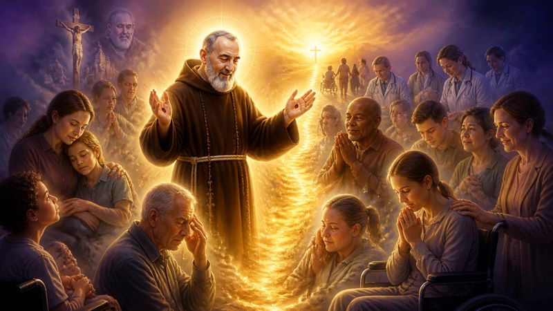 Preghiera a Padre Pio per il recupero dei malati neurologici dopo una grave malattia