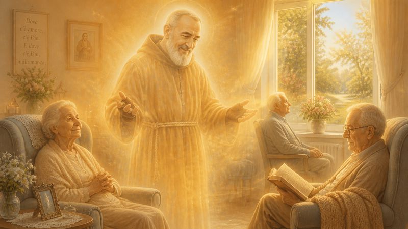 Preghiera a Padre Pio per gli anziani in casa di riposo e la speranza nelle fragilità