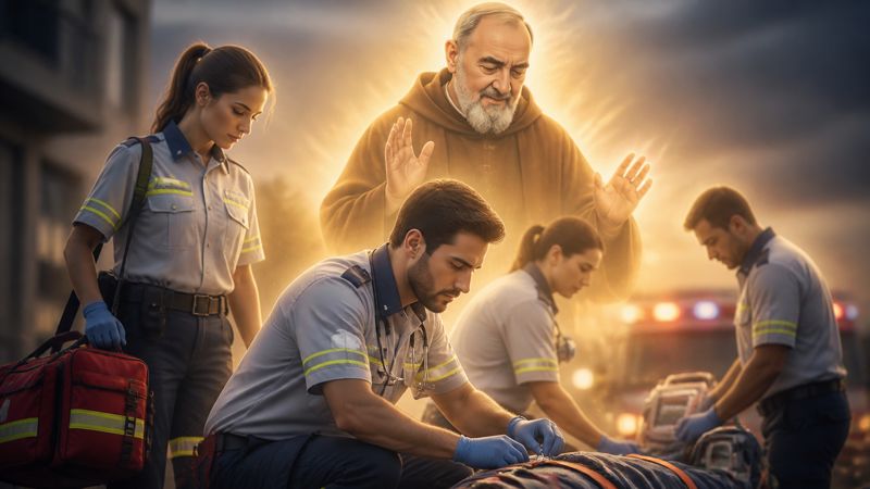 Preghiera a Padre Pio per la sicurezza degli infermieri del 118
