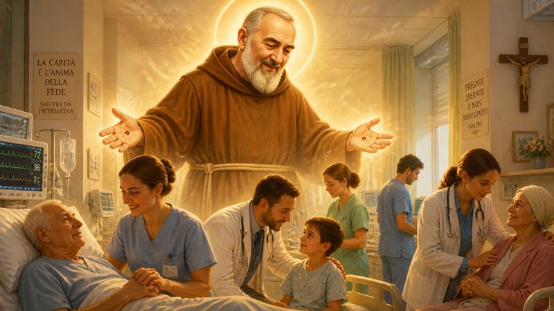Preghiera a Padre Pio per la benedizione del personale ospedaliero nel lavoro