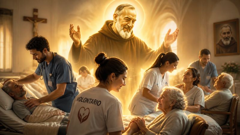 Preghiera a Padre Pio per la carità dei volontari sanitari