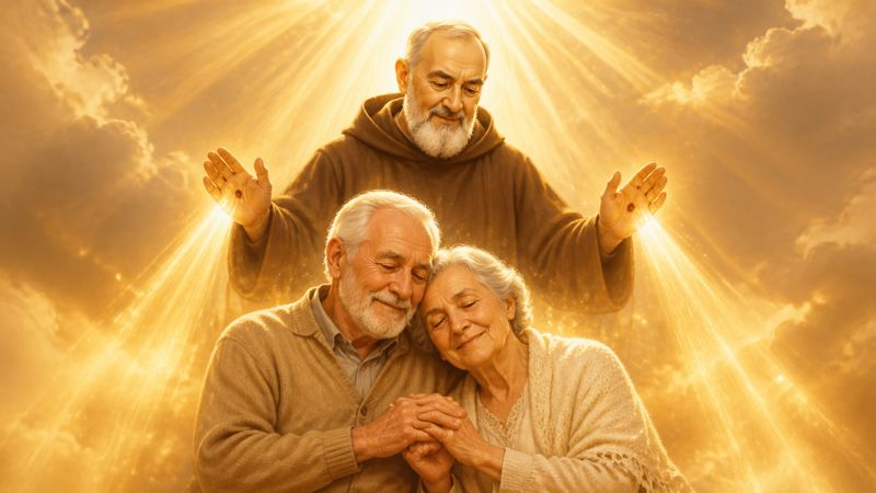 Preghiera a Padre Pio per la protezione dei nonni