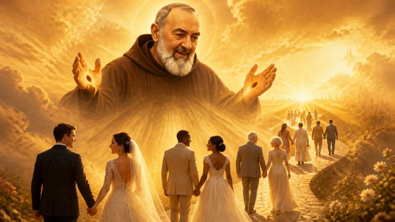 Preghiera a Padre Pio per la protezione degli sposi