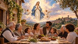 Preghiera a Maria Assunta per l’unità delle famiglie di Lugnano in Teverina