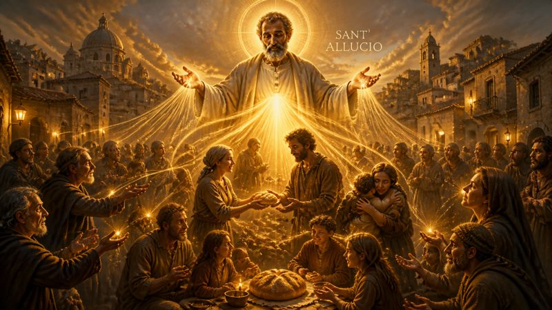 Preghiera a Sant'Allucio per i poveri che soffrono la fame