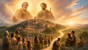 Preghiera ai santi Filippo e Giacomo Minore, patroni di Monte Castello di Vibio, per la speranza nel futuro