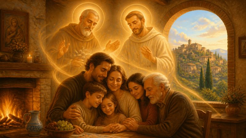 Preghiera ai santi Filippo e Giacomo Minore, patroni di Monte Castello di Vibio, per l’unità delle famiglie