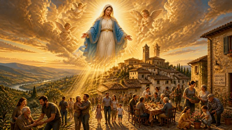 Preghiera a Maria Assunta per la vita comunitaria di Monte Santa Maria Tiberina