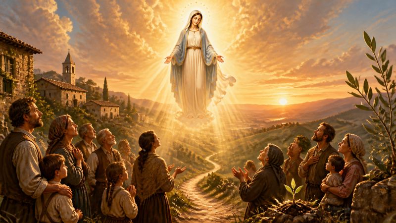 Preghiera a Maria Assunta, patrona di Monte Santa Maria Tiberina, per chi cerca lavoro