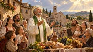 Preghiera di ringraziamento a San Fortunato, patrono di Montefalco, per i doni ricevuti dalla comunità