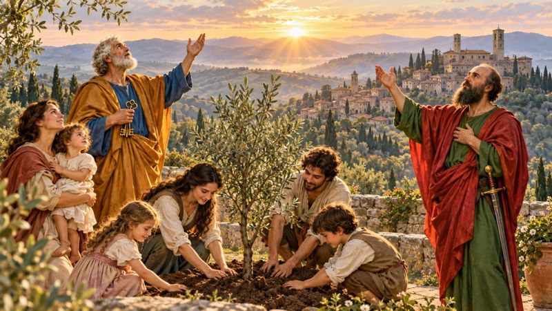 Preghiera ai santi Pietro e Paolo, patroni di Monteleone d’Orvieto, per la speranza nel futuro