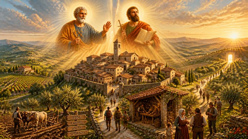 Preghiera ai santi Pietro e Paolo, patroni di Monteleone d’Orvieto, per chi cerca lavoro