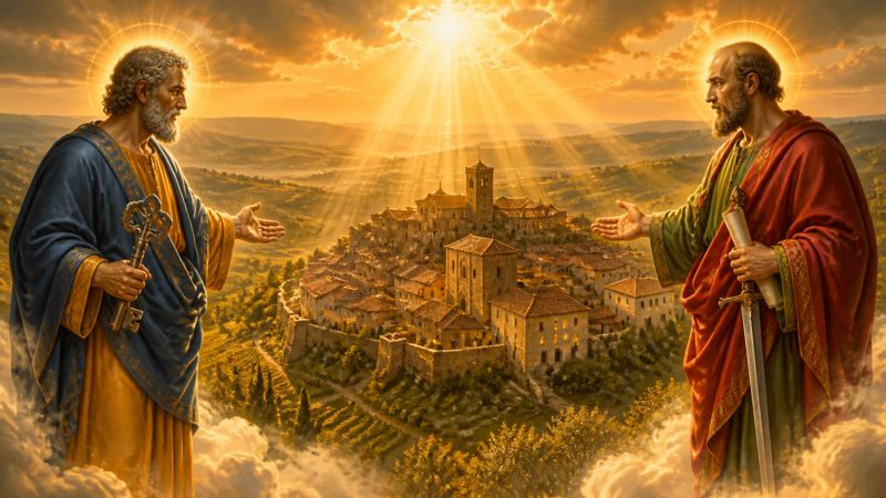 Preghiera ai santi Pietro e Paolo, patroni di Monteleone d’Orvieto, per la saggezza degli amministratori