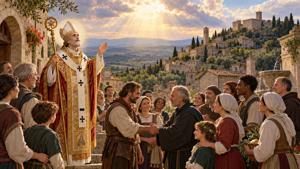 Preghiera a San Gregorio Magno, patrono di Montone, per la pace sociale