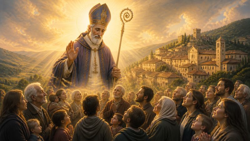Preghiera a San Rinaldo, patrono di Nocera Umbra, per la protezione della comunità