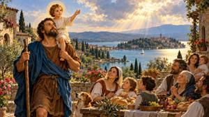 Preghiera di ringraziamento a San Cristoforo, patrono di Passignano sul Trasimeno, per i doni ricevuti dalla comunità