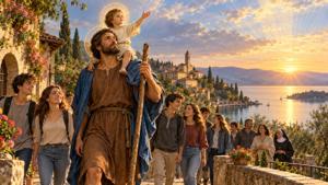 Preghiera a San Cristoforo, patrono di Passignano sul Trasimeno, per la speranza dei giovani